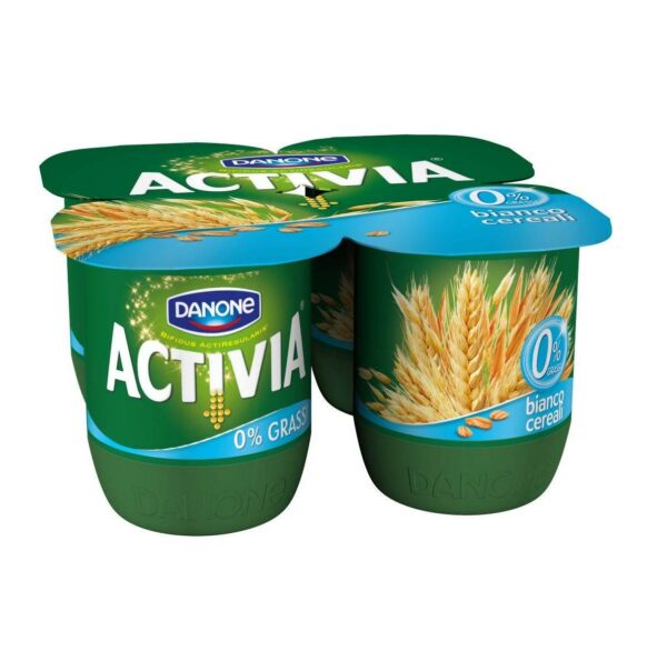 YOGURT ACTIVIA BIANCO CEREALI 0,1% GRASSI DANONE GR. 125 X 6