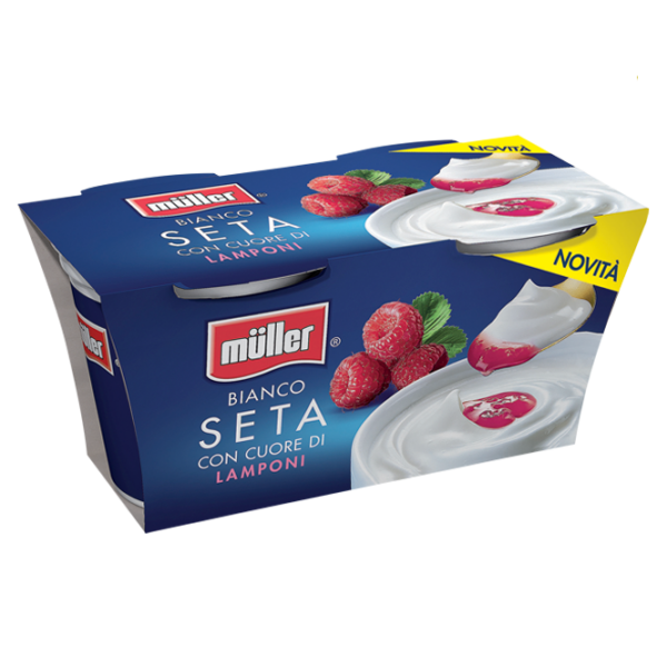 YOGURT BIANCO SETA CON CUORE DI LAMPONI MULLERGR. 125 X 2