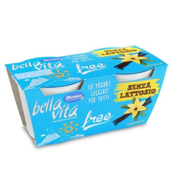 YOGURT INTERO VANIGLIA SENZA LATTOSIO BELLA VITA GR. 125X2