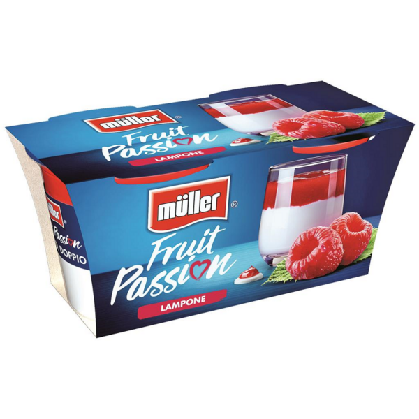 YOGURT LAMPONE FRUIT PASSION MULLER GR. 125 X 2