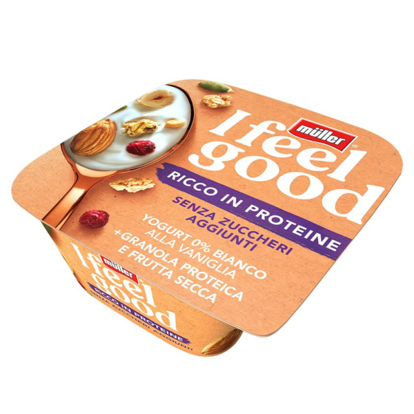 YOGURT MAGRO VANIGLIA FRUTTA SECCA I FEEL GOOD GR. 140