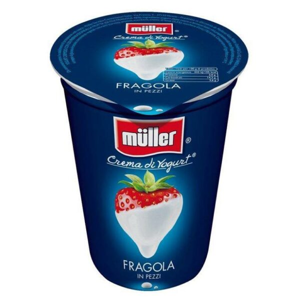 CREMA DI YOGURT FRAGOLA MULLER GR. 500
