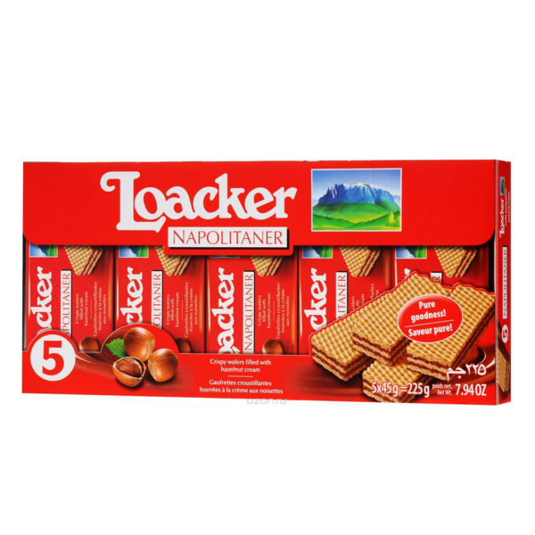 WAFER ALLA NOCCIOLA NAPOLITANER LOACKER GR. 45 X 5