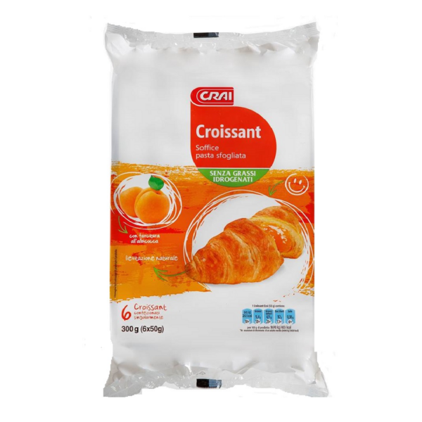 CROISSANT ALBICOCCA X 6 PEZZI CRAI GR. 300