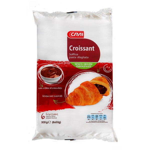 CROISSANT CACAO X 6 PEZZI CRAI  GR. 300