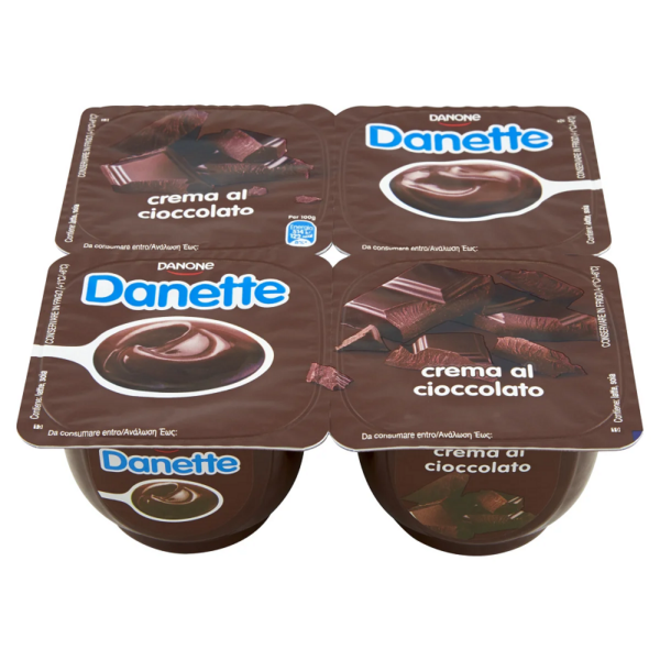 CREMA DANETTE AL CIOCCOLATO DANONE GR. 125 X 4 VASETTI