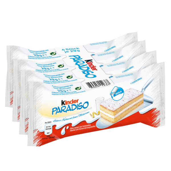 KINDER PARADISO GR. 29 X 4 PEZZI