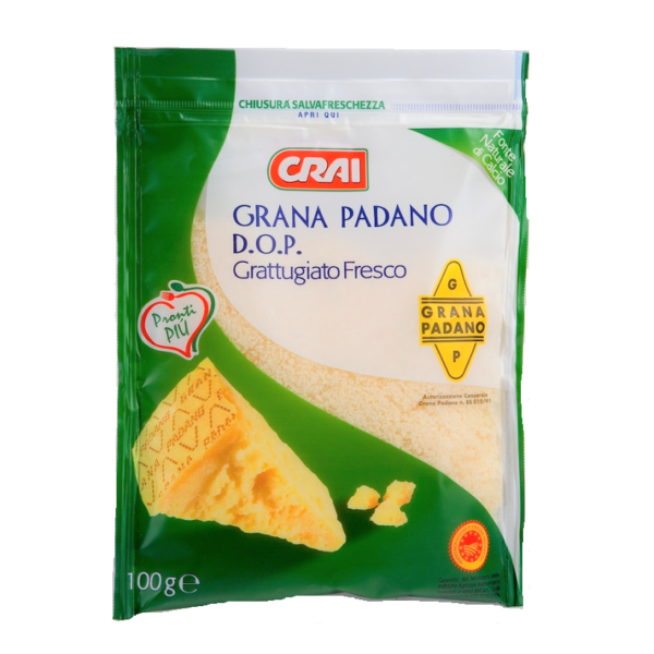 GRANA PADANO DOP GRATTUGIATO FRESCO CRAI GR. 100