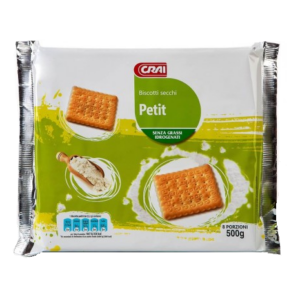 BISCOTTI PETIT SENZA GRASSI IDROGENATI CRAI GR. 500