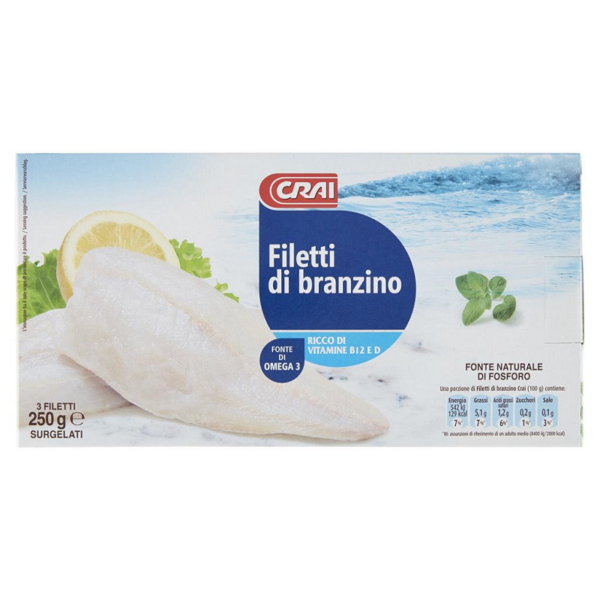 FILETTI DI BRANZINO CRAI GR. 250