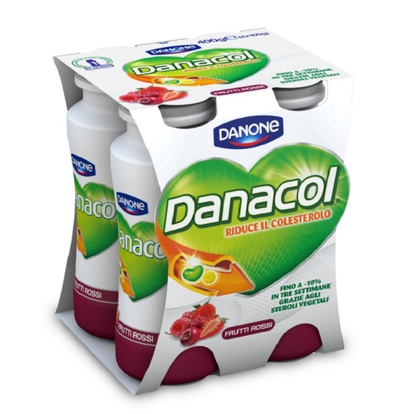 DANACOL AI FRUTTI ROSSI GR. 100 X 4