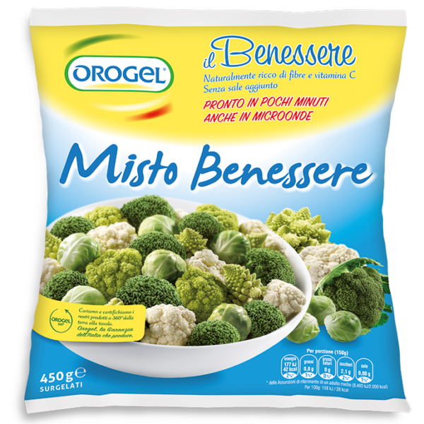 CONTORNO MISTO BENESSERE OROGEL GR. 450