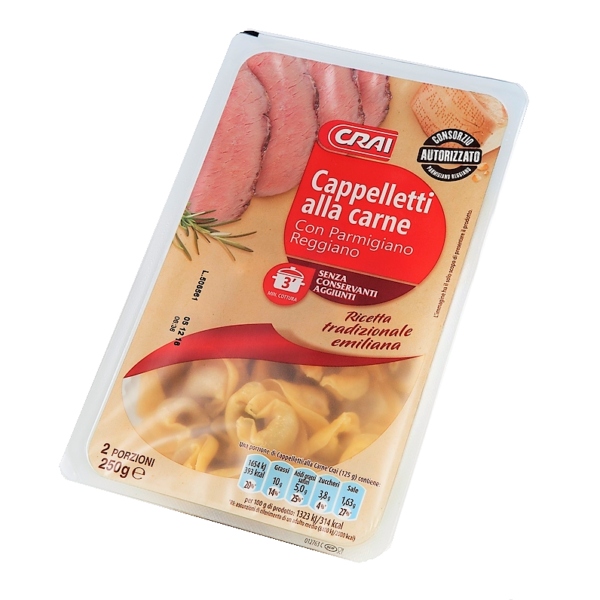 CAPPELLETTI ALLA CARNE CON PARMIGIANO REGGIANO CRAI GR. 250