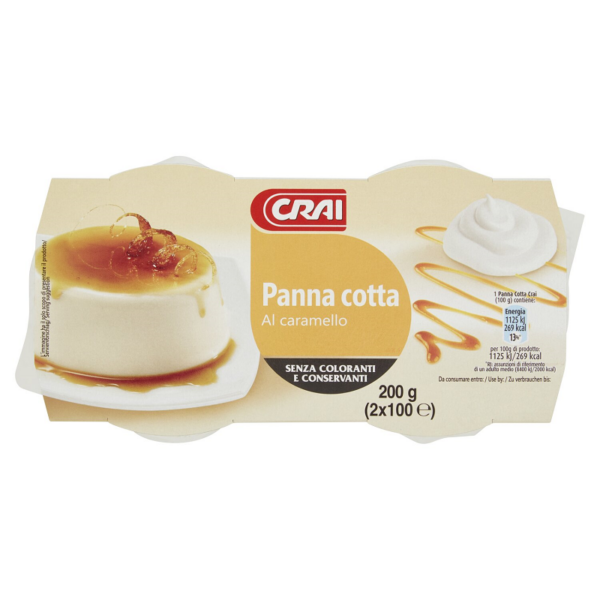 PANNA COTTA AL CARAMELLO CRAI GR. 100 X 2