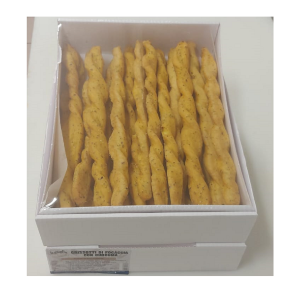 GRISSOTTI DI FOCACCIA ALLA CURCUMA LA SFOGLIA GR. 300