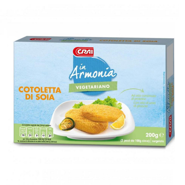 COTOLETTA DI SOIA IN ARMONIA CRAI GR. 100 X 2