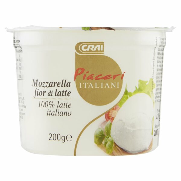 MOZZARELLA FIOR DI LATTE PIACERI ITALIANI GR. 200