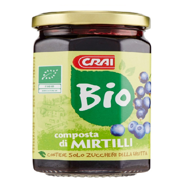 COMPOSTA DI MIRTILLI BIO S/Z AGGIUNTO CRAI GR. 240