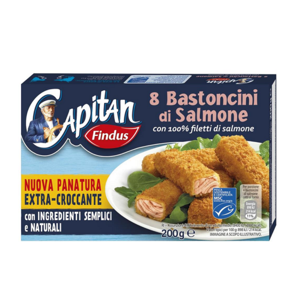 BASTONCINI DI FILETTI DI SALMONE FINDUS GR. 200