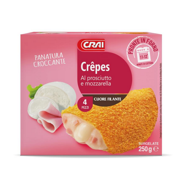 CREPES MOZZARELLA & PROSCIUTTO CRAI GR. 250