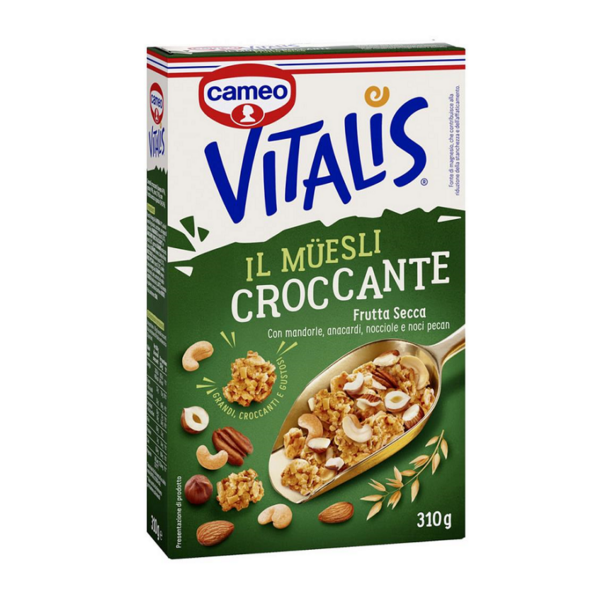 MEUSLI CROCCANTE CON FRUTTA SECCA VITALIS CAMEO GR. 310