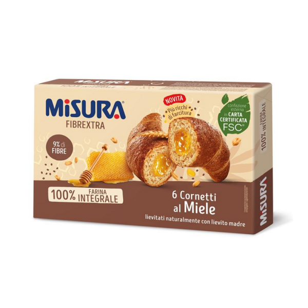 CROISSANT INTEGRALI AL MIELE MISURA GR. 308