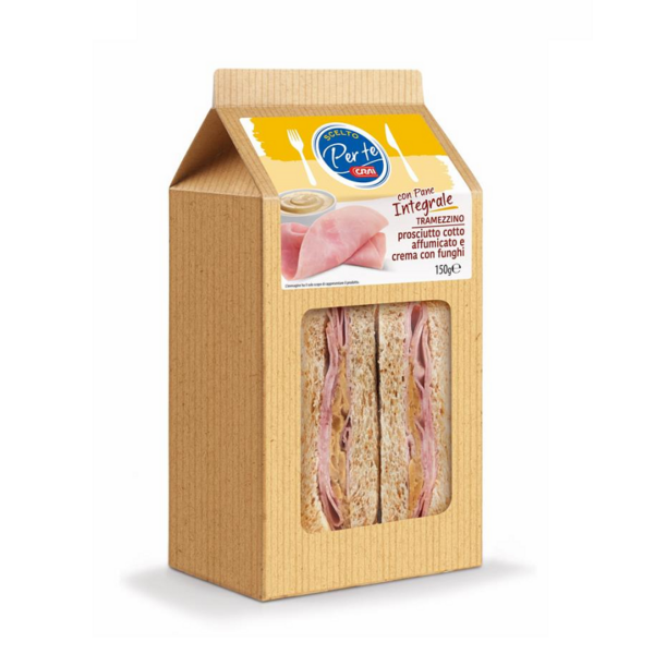 TRAMEZZINO PROSCIUTTO COTTO & CREMA DI FUNGHI CRAI GR. 150
