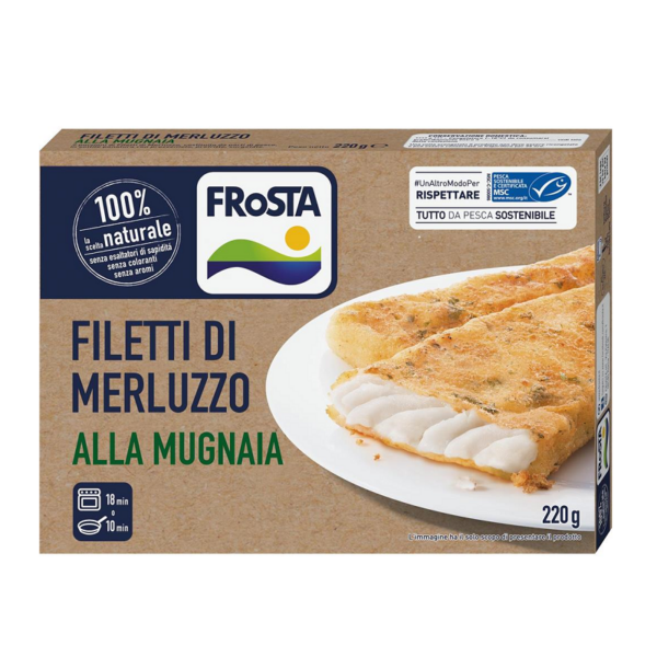 MERLUZZO FILETTI ALLA MUGNAIA FROSTA GR. 220