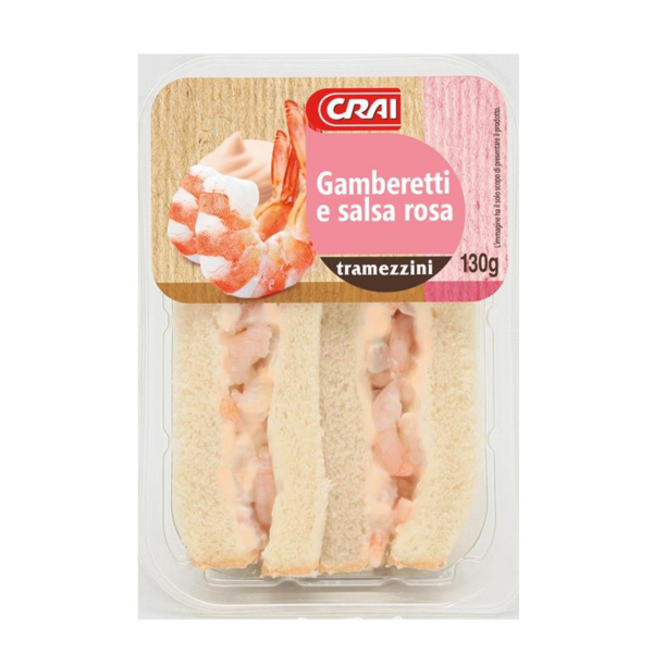 TRAMEZZINO GAMBERETTI & SALSA ROSA CRAI GR. 130