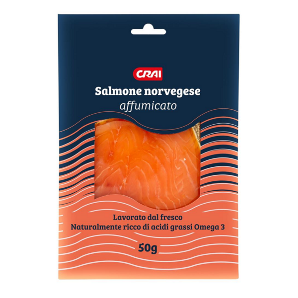 SALMONE NORVEGESE AFFUMICATO CRAI GR. 50