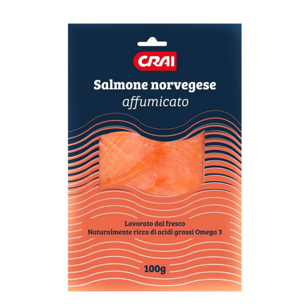 SALMONE NORVEGESE AFFUMICATO CRAI GR. 100