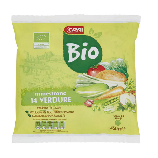 MINESTRONE 14V VERDURE BIO CRAI GR. 450