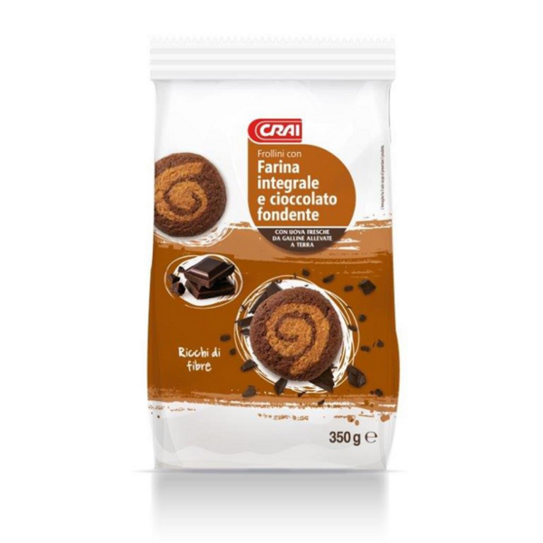 FROLLINI INTEGRALI AL CIOCCOLATO CRAI GR. 350
