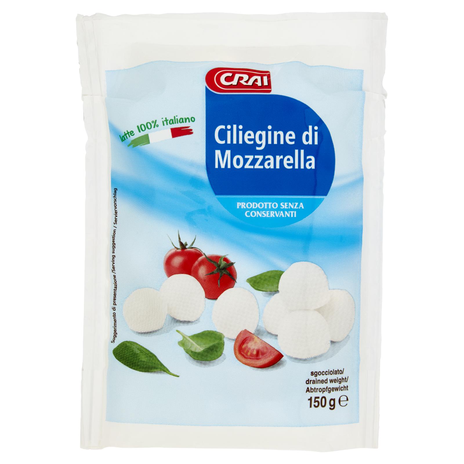 Crai Ciliegine di Mozzarella Fior di Latte 150g
