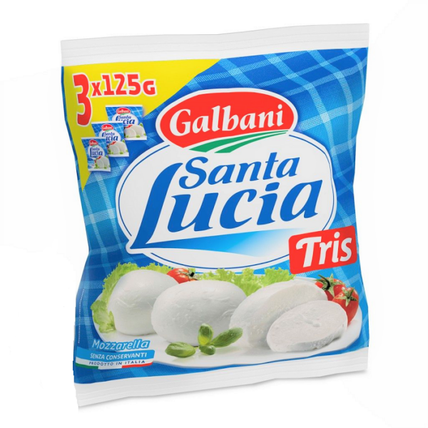 MOZZARELLA SANTA LUCIA GALBANI BUSTA GR. 125 X 3 PEZZI