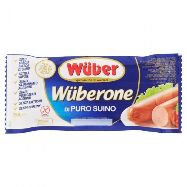 WURSTEL PURO SUINO WUBERONE GR. 250