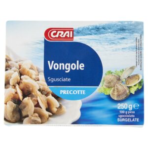 Crai Vongole Sgusciate Precotte Surgelate 250g