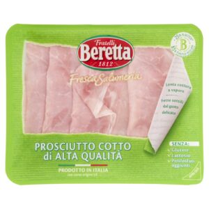 Fratelli Beretta Fresca Salumeria Prosciutto Cotto di Alta Qualità 100g