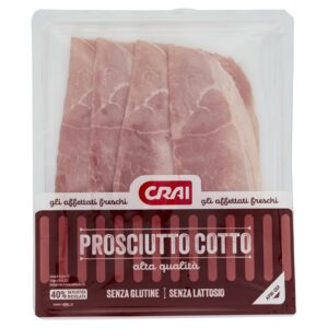 Crai Gli Affettati Freschi Prosciutto Cotto di Alta Qualità 120g