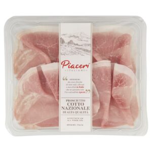 Piaceri Italiani Prosciutto Cotto Nazionale di Alta Qualità 100g