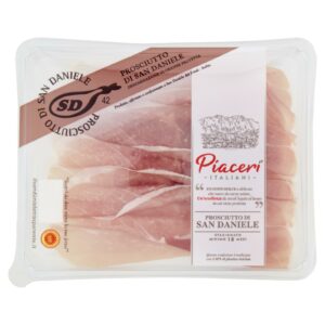 Piaceri Italiani Prosciutto di San Daniele DOP Stagionato Minimo 18 Mesi Affettato 90g