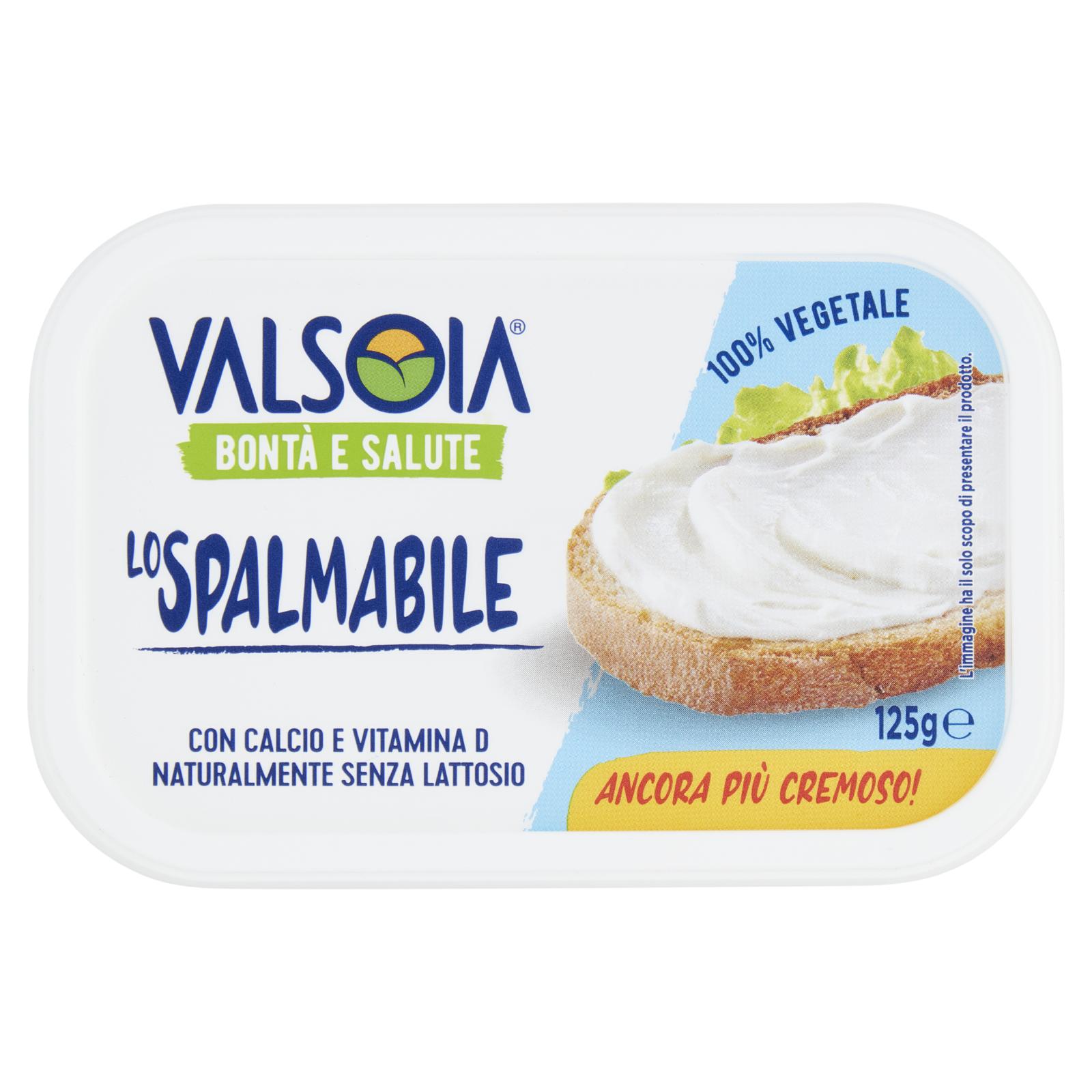 Valsoia Lo Spalmabile Classico Formaggio Spalmabile Vegetale 125g