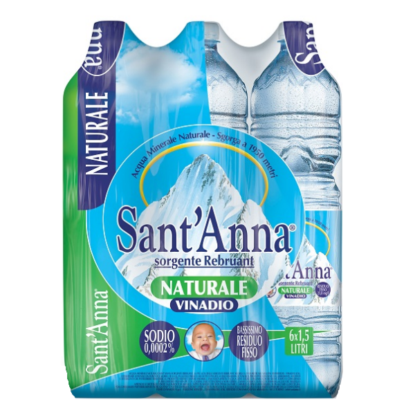 ACQUA SANT´ANNA NATURALE LT. 1,5 X 6 BOTTIGLIE