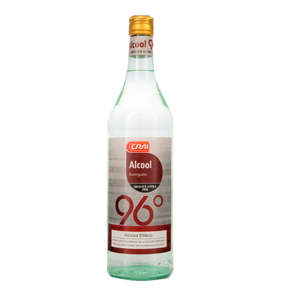 ALCOL PURO DA LIQUORI CRAI 96 GRADI LT. 1