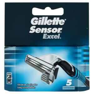 RICAMBI RASOIO GILLETTE SENSOR EXCEL X 5 LAMETTE