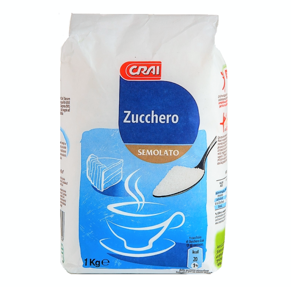ZUCCHERO BIANCO SEMOLATO CRAI KG. 1