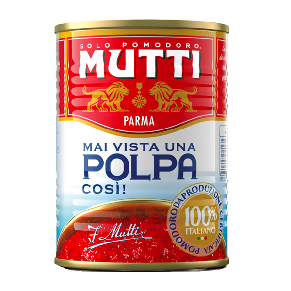 POLPA DI POMODORO IN PEZZI MUTTI GR. 400