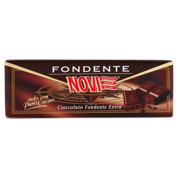 CIOCCOLATO PURO FONDENTE EXTRA NOVI GR. 200