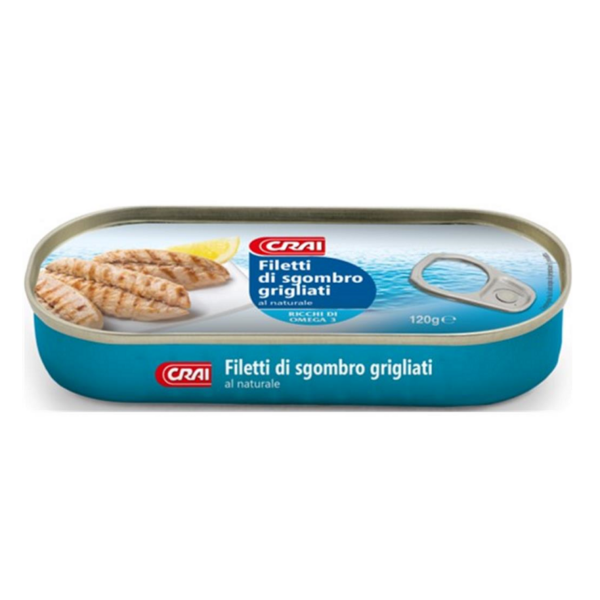 FILETTI DI SGOMBRO GRIGLIATI AL NATURALE CRAI GR. 120
