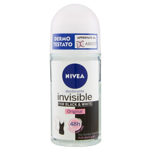 DEODORANTE INVISIBLE BLACK & WHITE ROLL-ON NIVEA ML. 50
